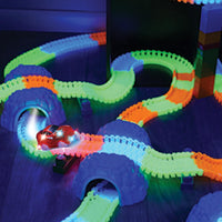 Magic Tracks Crash Theme Race Car Track Set for kids 2 Cars - Race Track Flex & Glow - image 2