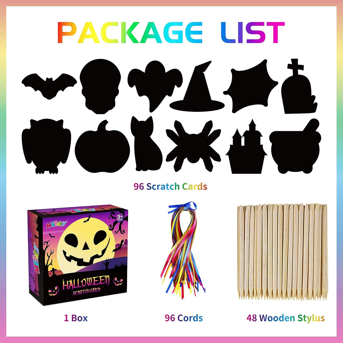 MGparty Halloween Crafts for Kids - 96PCS - image 4