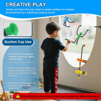 UrChoice 6 robot sensory pop tubes in red, yellow, blue, green, purple and orange - view 7