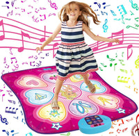 SUNLIN Dance Mat for Girls Ages 3-8 - Pink