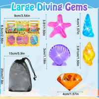 MARFOREVER Extra Large Diving Gem Pool Toys 60MM Extra Big Colorful - Ocean Dive Gems - image 3
