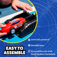 Dueling Stomp Racers by Stomp Rocket, Air Powered Race Car Set – Fun for Kids & Family - Single Racers - image 3