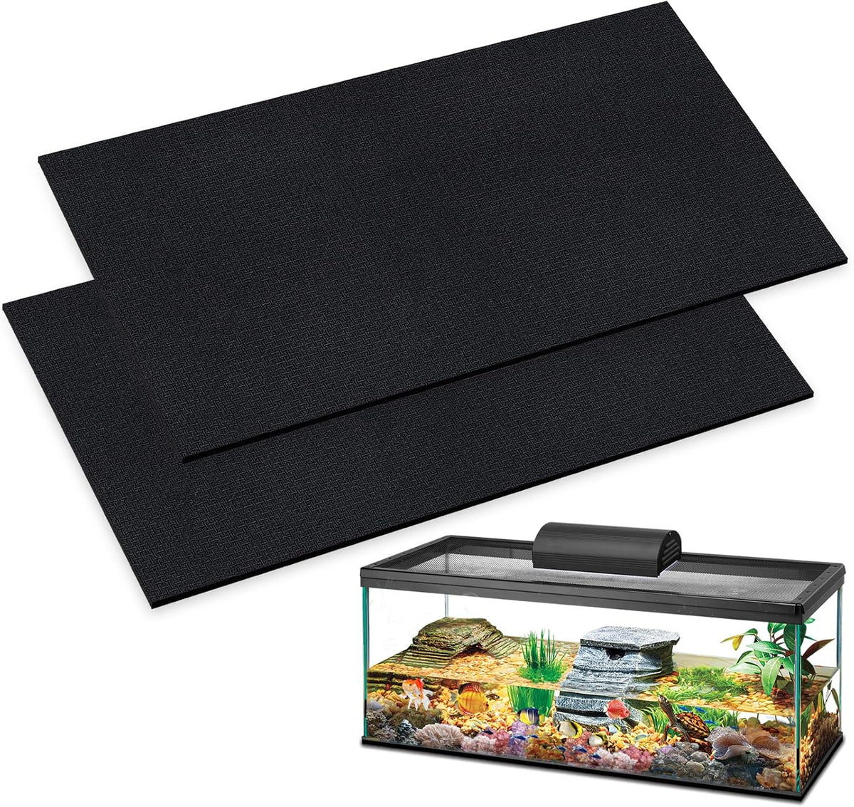48x24 Inch Aquarium Leveling Mat - No Glue / 24x12 Inch
