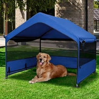 Summertrail Extra Large Dog House Outside - Blue