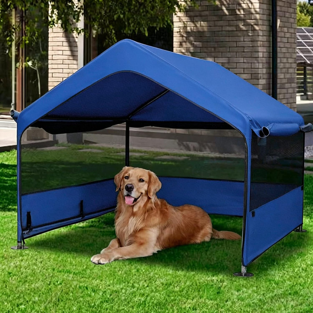 Summertrail Extra Large Dog House Outside - Blue