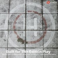 Lighter Creative 44 x 60 gridded WH40K battle mat, Iron Underhive print - view 15