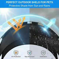Elevated Dog Bed Raised Cooling Dog Cot for Large Dogs - Black / 42.1"L x 31"W x 37"H - image 3