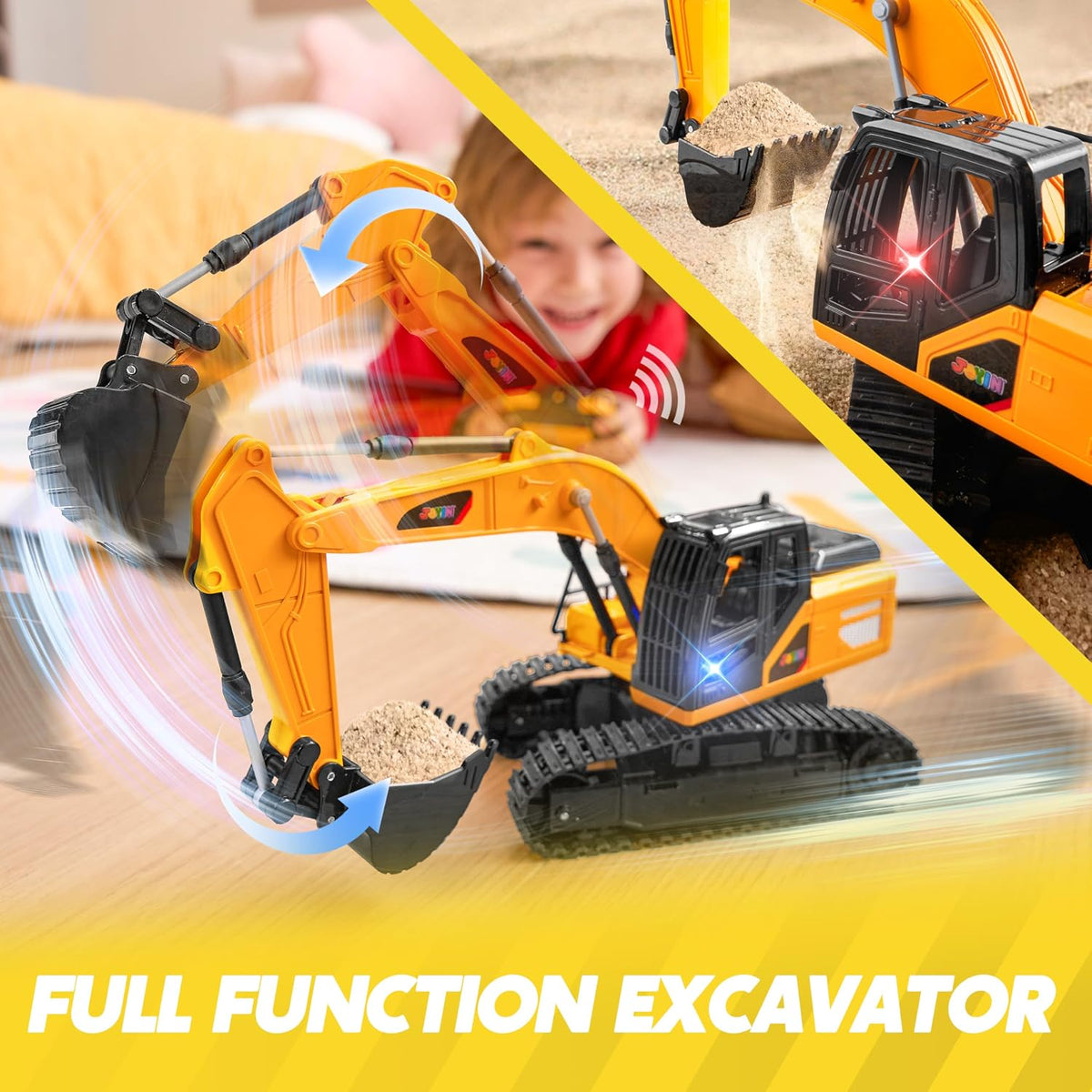 JOYIN Remote Control Excavator Toys for Boys - image 4