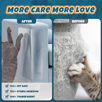 NO PINS Pain Cat Scratch Furniture Protector-12 Pack Thicken - 12PC-NO PINS - image 4