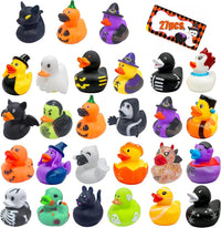 Holydeck 27-piece Halloween rubber ducks in 17 spooky styles with gift cards - view 4