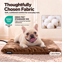 Cat Heating Pad, Heated Cat Bed, MET Safety Listed - Brown / Medium: 20" x 16" x 1.6" - image 4