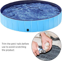 Yaheetech Foldable Dog Pet Bath Pool Hard Plastic Doggy Duck Swimming Pool Collapsible PVC Outdoor Bathing Tub Dog Pools for Large Medium Small Dogs XXXL