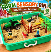 AGENTLAN Ocean Sensory Bin with Sensory Sand - FARM - image 3