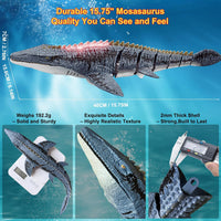 MAMABOO Remote Control Mosasaurus Dinosaur Toys for Boys Kids - Dark Blue - image 2
