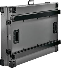 Heavy Duty Fully Collapsible Powder-Coated Aluminum Dog Crate - Large (Gray)