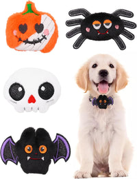 PET SHOW 4 Pack Small Dog Bows Sliding on Collar Attachment – Essentials for Dogs - Halloween