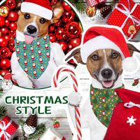 Halloween Dog Bandanas 2 Pack Reversible Triangle Scarf – Essentials for Dogs - Christmas 1 - image 2