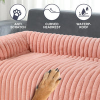 Luxurious Dog Couch Bed, Dog Couch Cover - Large(41*37*6 In) / Pink - image 4