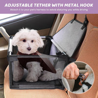 GENORTH Dog Car Seats for Small and Medium Dogs - Cationic Grey / Up to 11 lb - image 2