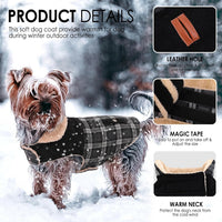 Dog Winter Coats for Small Dogs Puppies - Black / Large - image 2