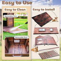 Dog House Outdoor for Large Breed Dogs,Waterproof Dog House Outdoor Outside with Weatherproof Finish,Door,Cozy Dog Kennel Indoor Large for All Seasons,4XL- 60.24"(D) X 47.24"(W) X 50.39 "(H)