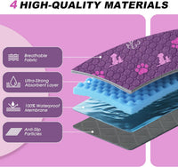 Washable Pee Pads for Dogs, Waterproof - Purple / 32"x63" (Pack of 2) - image 4