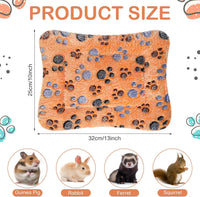 Haull 4 Pcs Waterproof Guinea Pig Bedding Mat, 13 x 10 - Paw / 13 x 10 Inch - image 3