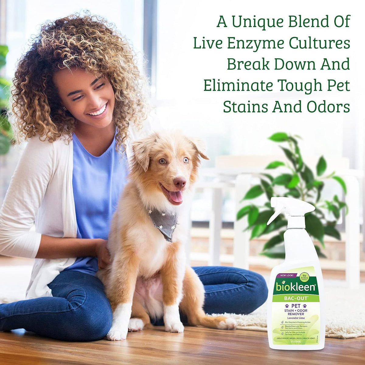 Biokleen Bac-Out Pet Urine Odor Eliminator, Enzymatic, Natural - 2 Pack + Towel - image 3