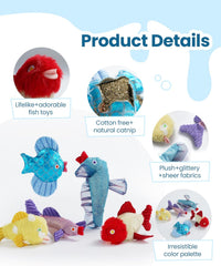 Nocciola Sardines Catnip Toys for Indoor Cats - colorful - image 4