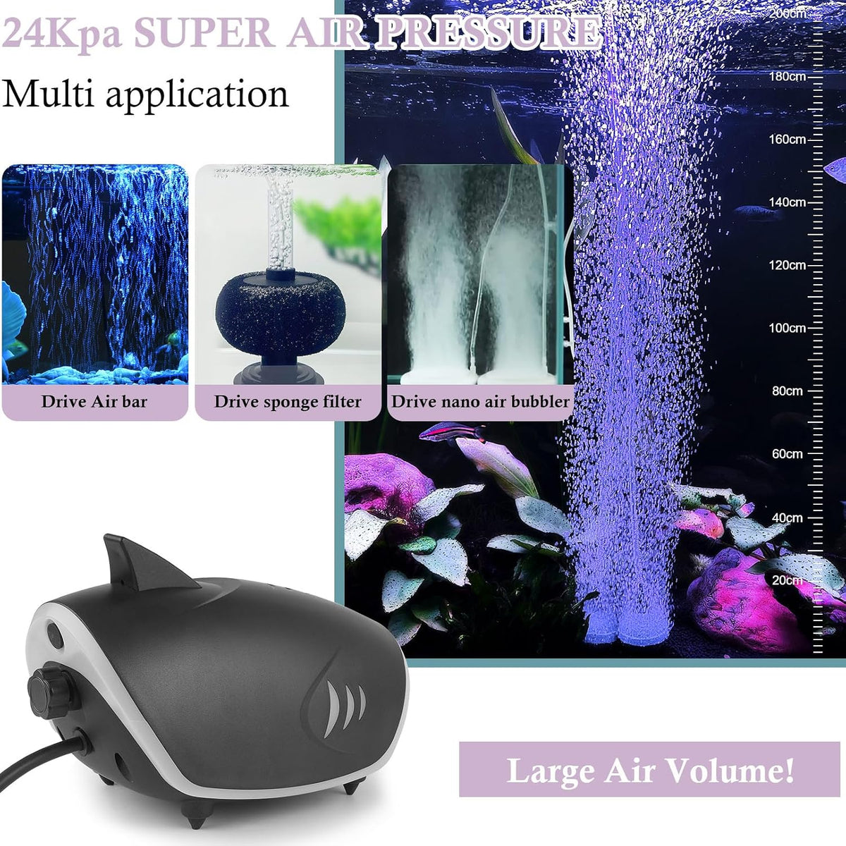 HITOP 6W Silent Aquarium Air Pump - image 4