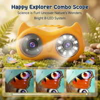 2-in-1 Kids Microscope and Telescope - Yellow - image 4