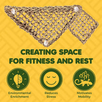 SunGrow Leopard Gecko, Hermit Crab, Reptile Hammock, Handwoven - 2 Piece (11 x 7.8 in) - image 3
