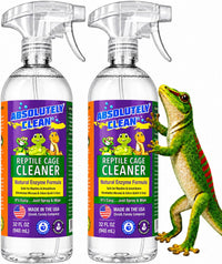Absolutely Clean Amazing Reptile & Amphibian Terrarium Cleaner - 32 Fl Oz (Pack of 2)