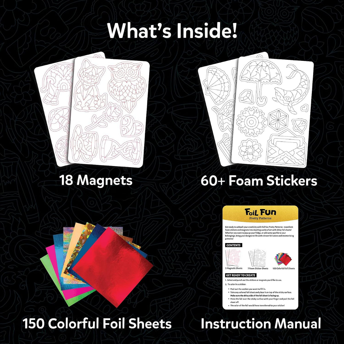 Skillmatics Foil Fun Unicorn & Princesses, Foil Art & Craft - 5. Pretty Patterns - image 3