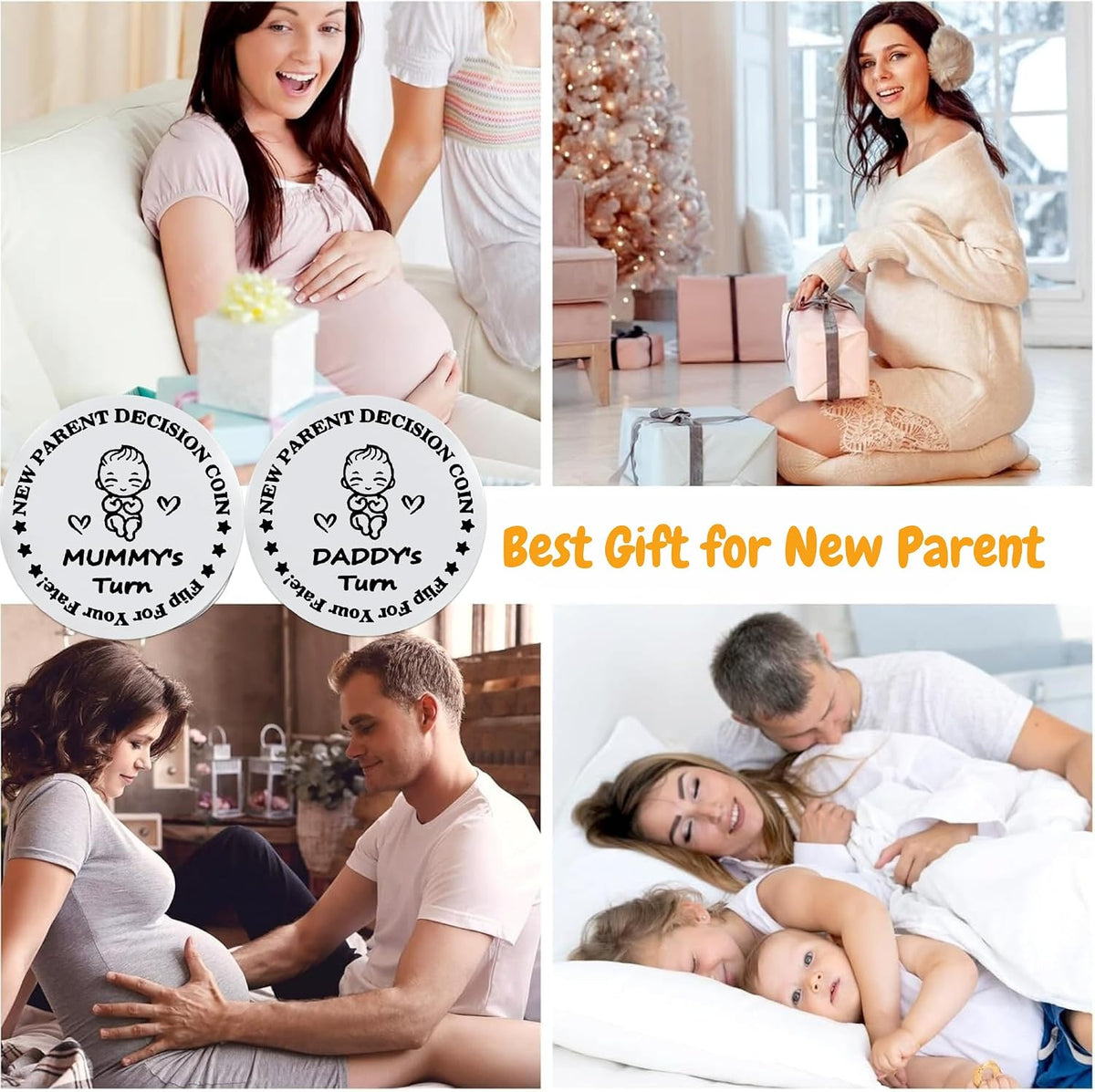 DESKINATOR new parent decision coin with poem card, leather pouch and gift box - view 8