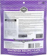Northwest Naturals Freeze-Dried Whitefish Cat & Kitten Food – Bite-Sized Nibbles, Healthy, Limited, Human-Grade Ingredients, All-Natural, High-Protein Raw Diet, Complete & Balanced, Grain-Free – 11 oz