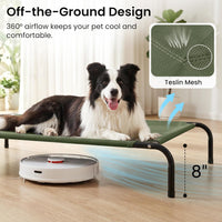 Love's cabin Elevated Cooling Dog Bed for Large Dogs - Olive Green / 48" X 35.5" X 8" - image 2