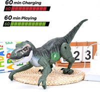 VERTOY Remote Control Dinosaur Toys for Kids - Grey T-rex - image 4