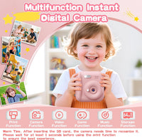 Kids Instant Camera with 64GB SD Card - Pink - image 2