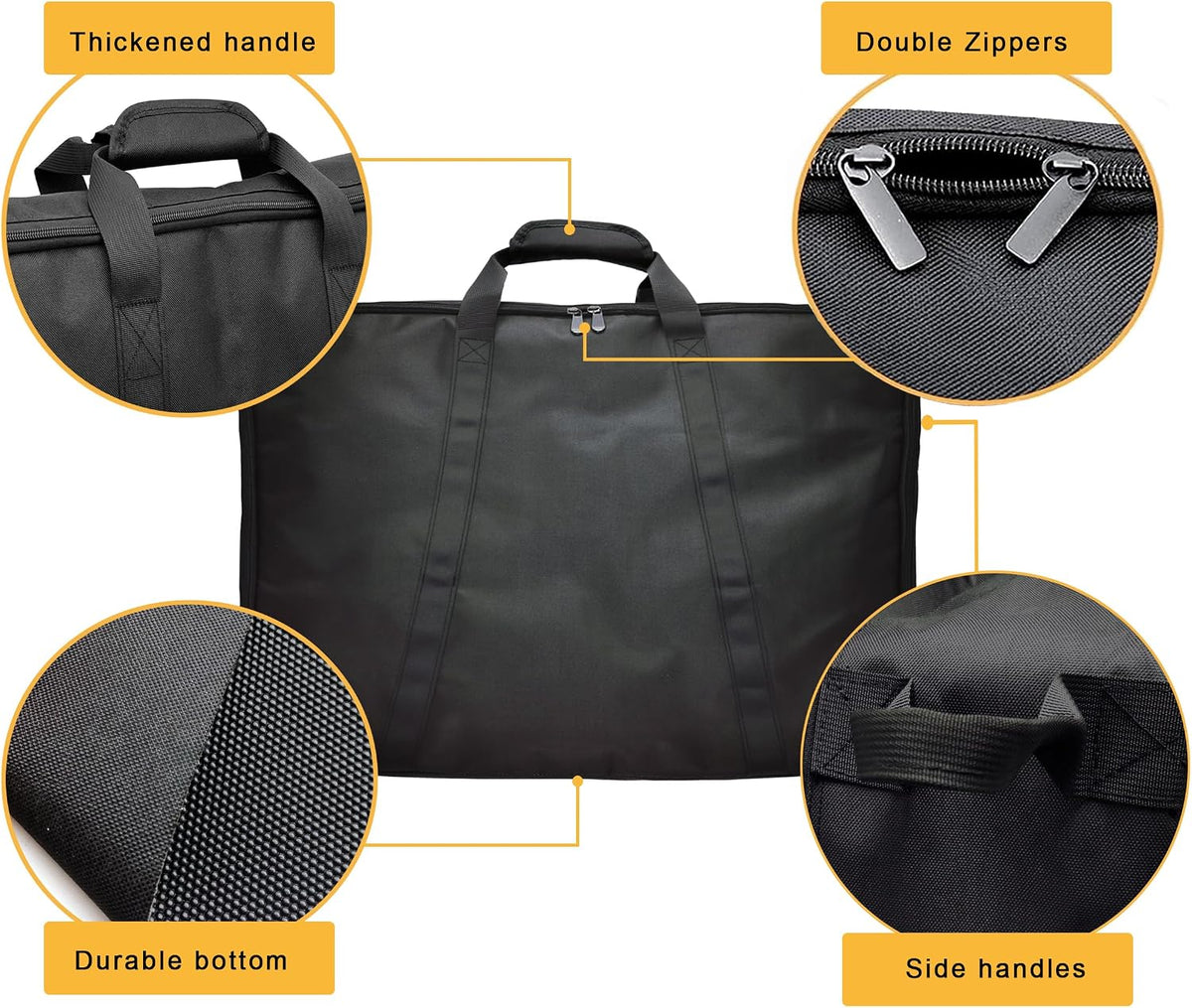 24" Dog Fence Storage Bag for Camping & RV Trips Comfortable Carry – Essentials for Dogs - Black / 25"×7"×25" - image 4