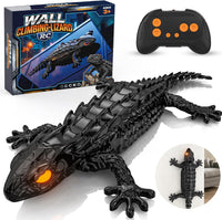RC Wall Climbing Gecko, Rechargeable Remote Control Robot for Kids – Fun for Kids & Family - Black