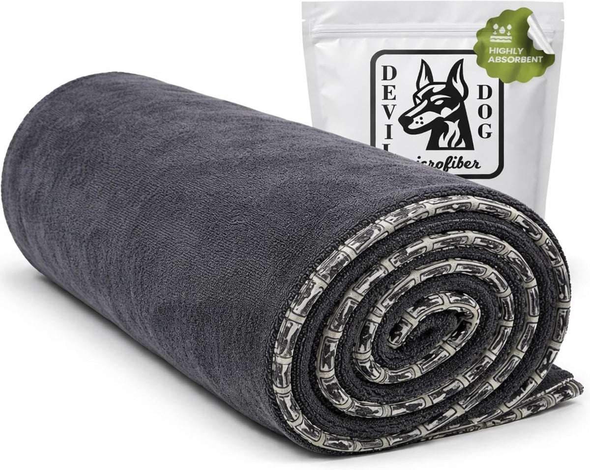 Dog Drying Towel for Dogs - Gray / Large