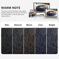 MIXJOY Orthopedic Dog Bed Comfortable Donut Cuddler Round Pet Beds - L(36’’x 36’’) / Dark Gray - image 3