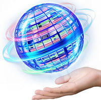 ENJSD flying orb ball with LED lights and enclosed propeller