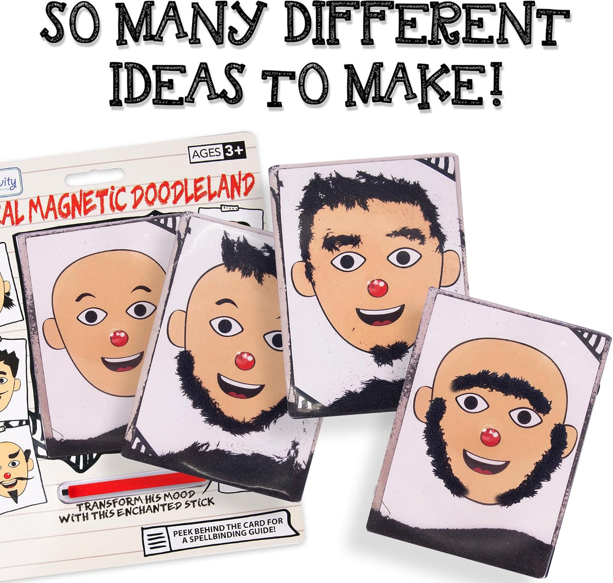 ArtCreativity Magnetic Drawing Face, Travel Toys for Kids - 6 Pack - image 4