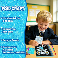 FUNNYB&G Foil Art Craft Kit for Kids - Happy Back to School - image 3