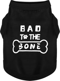 Discover Cozy Cotton Canine Wear: Soft, Lightweight - XXS-(1~3lb) | Chest(~11.8") / Black-Bad bone