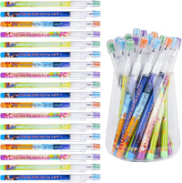 Kolewo4ever 48 bible verse stackable HB pencils with crosses and scripture designs
