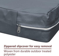 Replacement dog bed cover in waterproof 600D Oxford fabric, 30 x 20 x 3 inches - view 3