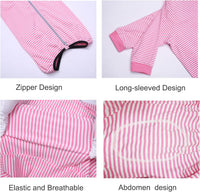 Yeapeeto cotton spandex dog onesie recovery suit with legs - view 3